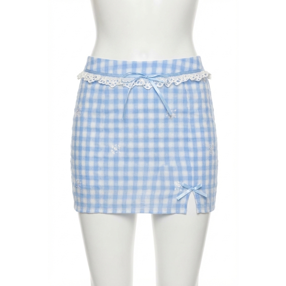 NEW KESTAN cottage skirt in blue